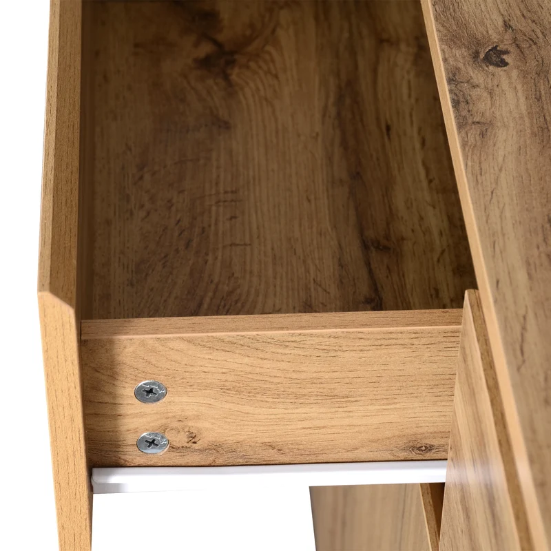 Buffet effet bois naturel 3 portes et 3 tiroirs 135x40x81cm MODERNTABLESET