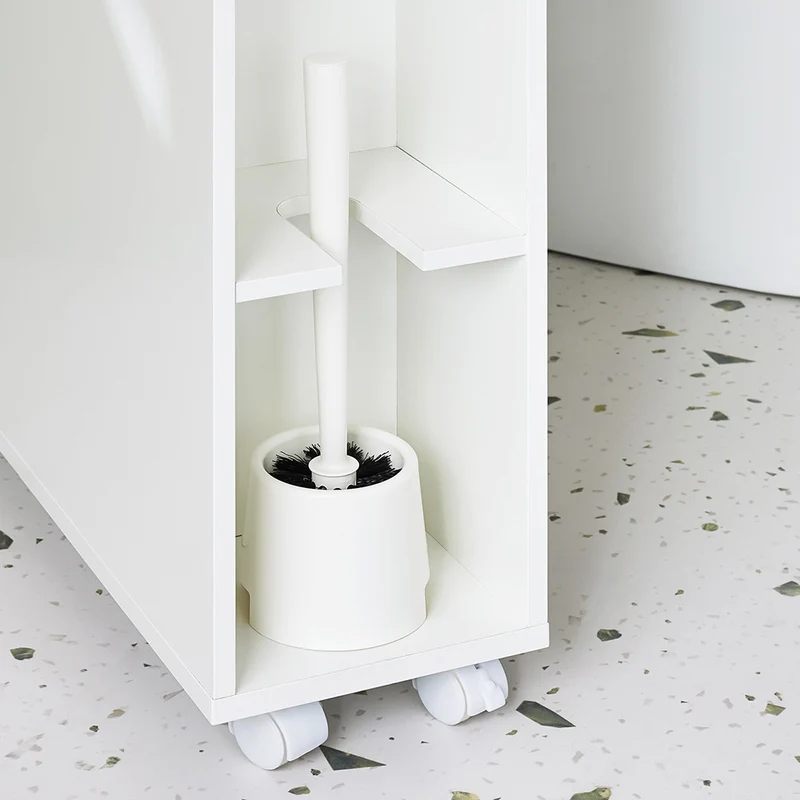 SoBuy BZR183-W Armoire Toilettes WC Support Papier Toilette Meuble de Salle de Bain