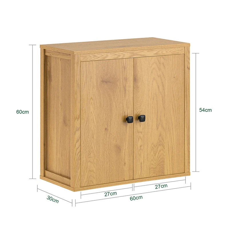SoBuy BZR168-SN Armoire Murale, Placard de Rangement Suspendu Salle de Bain