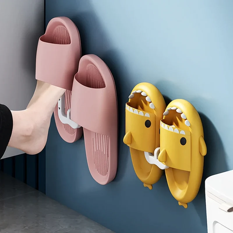 Crochet mural adhésif pour chaussons, sans perçage