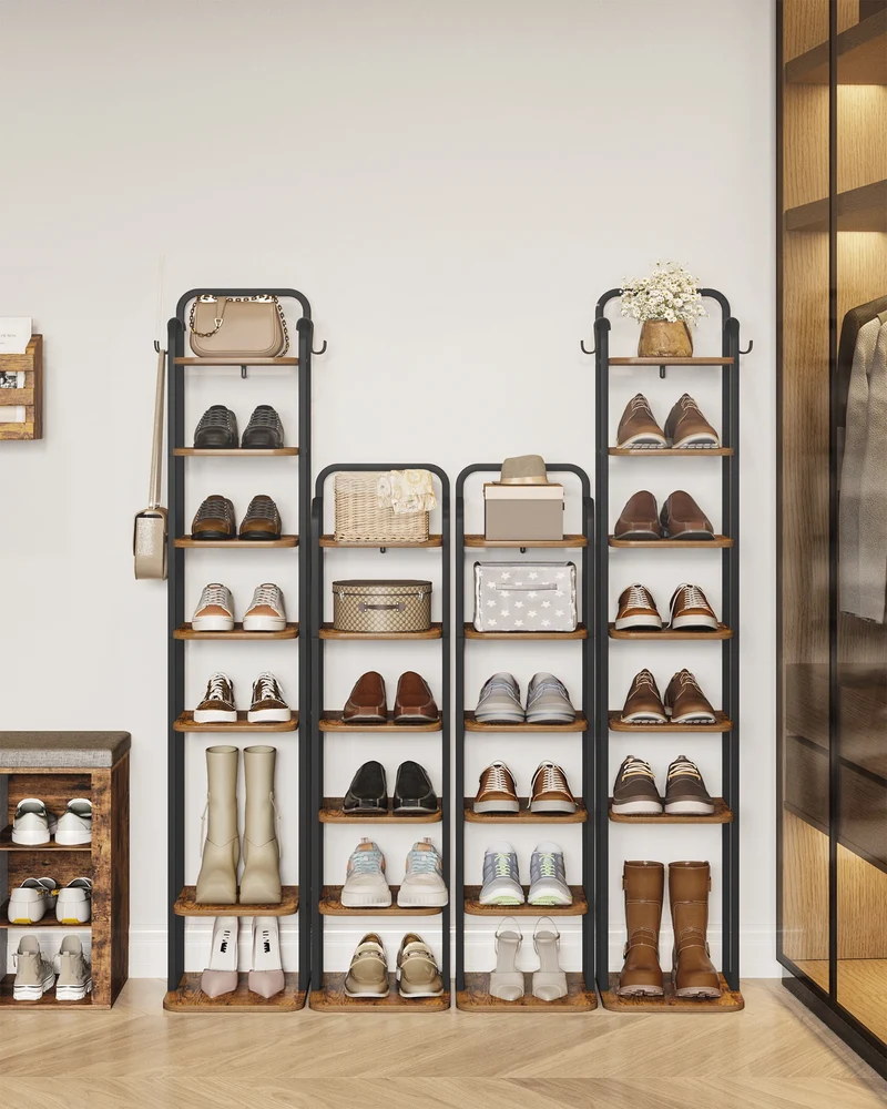 Étagère à chaussures verticale 6 niveaux