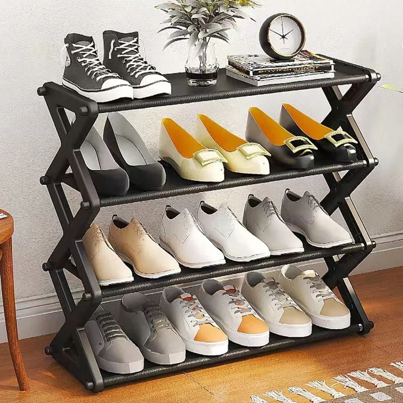 Étagère à chaussures extensible 4 niveaux