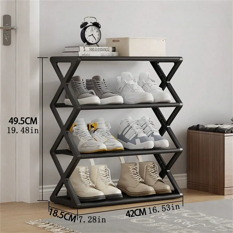 Étagère à chaussures extensible 4 niveaux