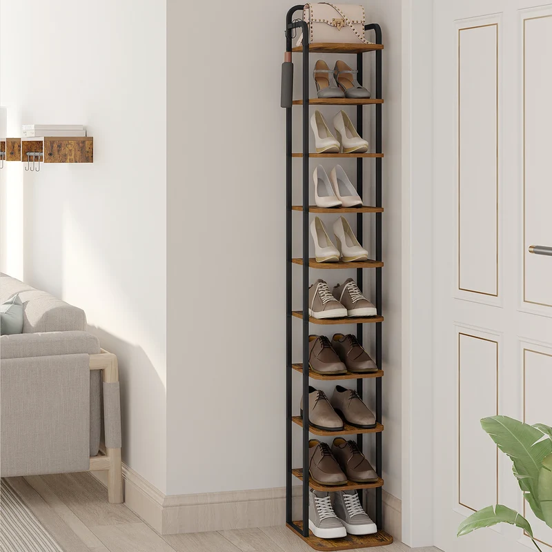 Étagère verticale 10 niveaux 30 x 26,5 x 171 cm