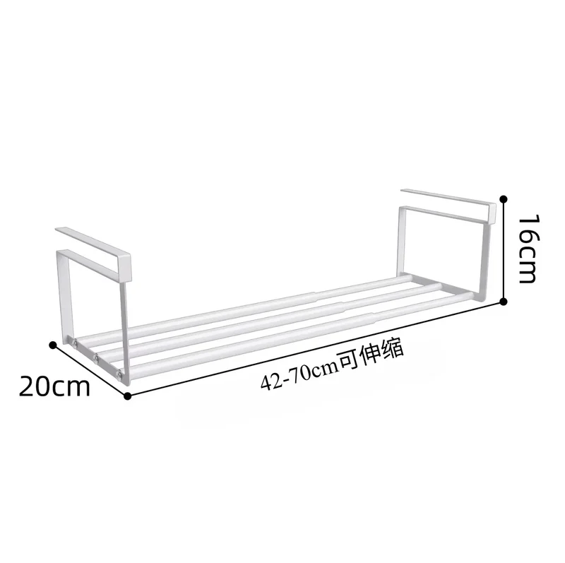 Range-chaussures ajustable 2 niveaux pour placard blanc