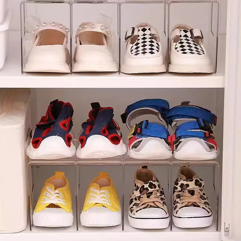 Boîte sneakers transparente empilable