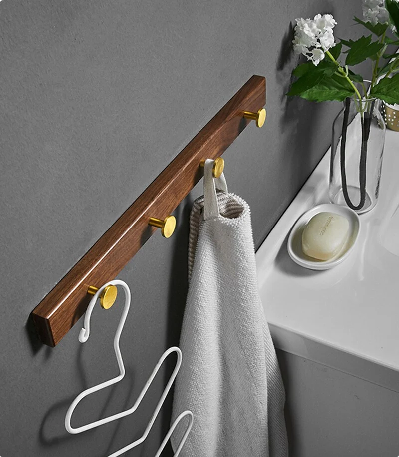 Patère Bois Salle de Bain