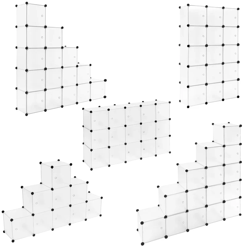 Étagère à chaussures modulable 15 cubes
