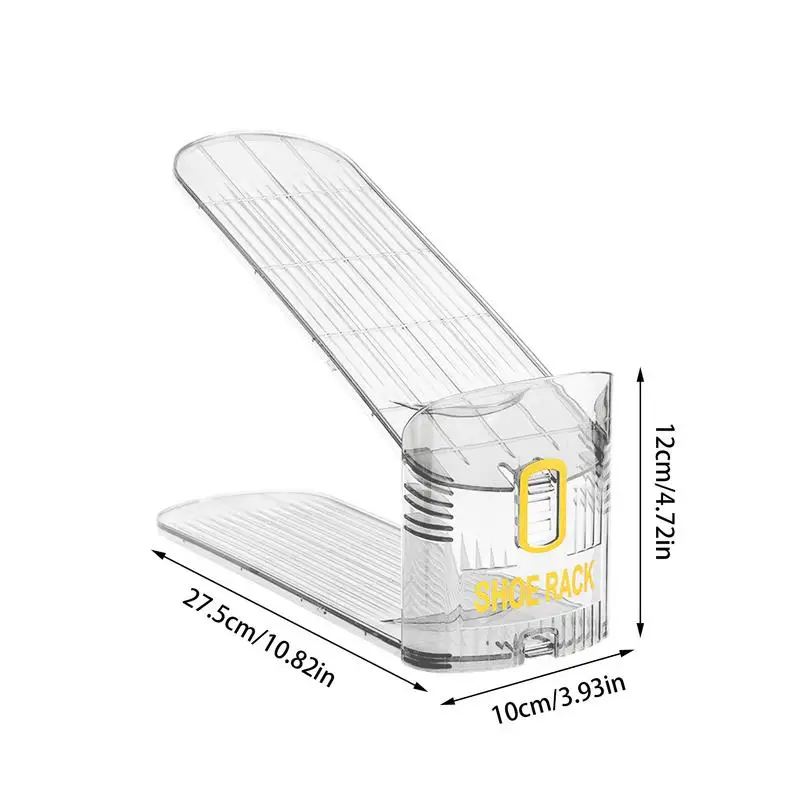 Support à chaussures ajustable transparent