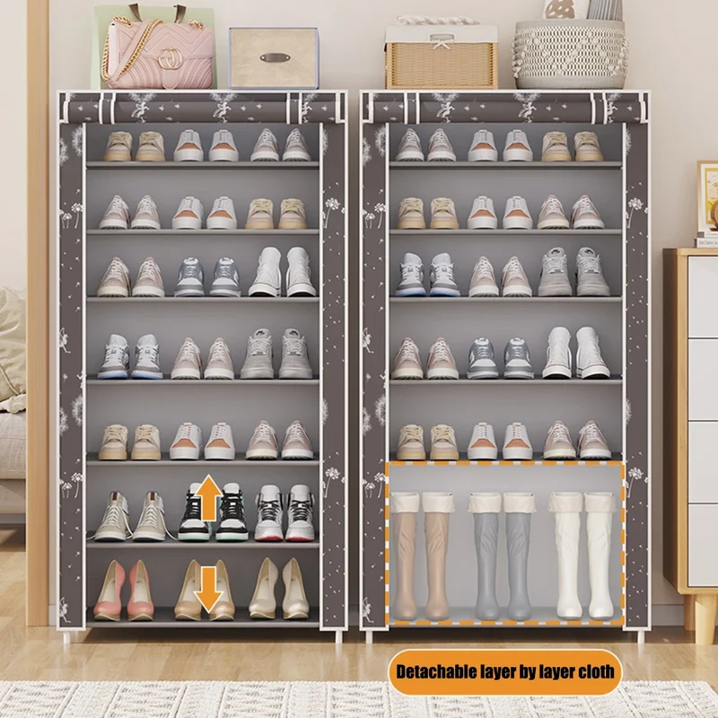 Meuble à chaussures étroit modulable