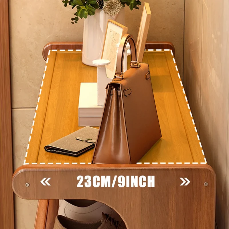 Range-chaussures en bois naturel modulable