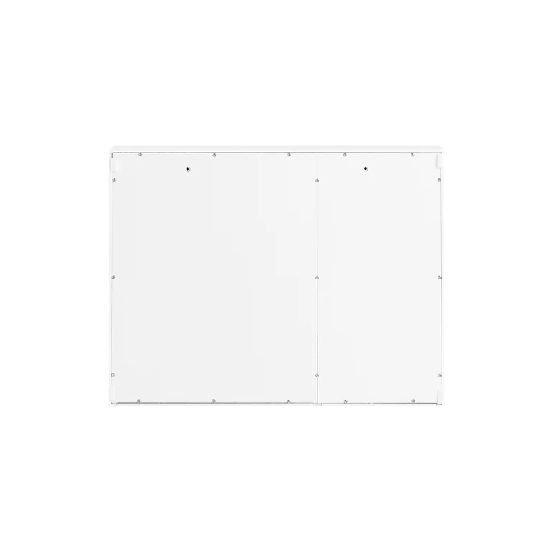 SoBuy BZR153-W Armoire Murale avec Miroir, Placard de Rangement , Meuble Haut avec 2 Portes, Étagères Réglables, 60x15x46 cm