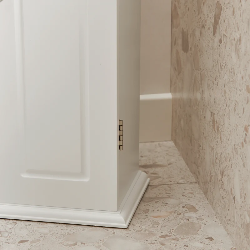 SoBuy BZR53-W Support Papier Toilette Armoire Toilettes Porte Brosse WC Meuble de Salle de Bain sur Pied en Bois ,20x18x79 cm