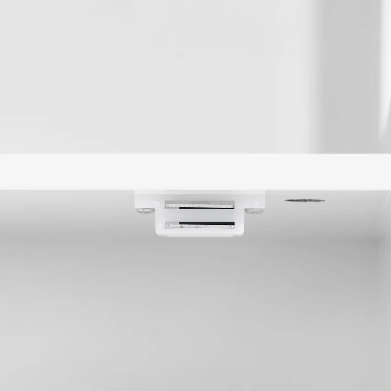 SoBuy BZR186-W Meuble Salle de Bain sous Lavabo, 30x30x89 cm, Meuble de Rangement Armoire WC Blanc, Design Slim, Idéal pour Petites Salles de Bain