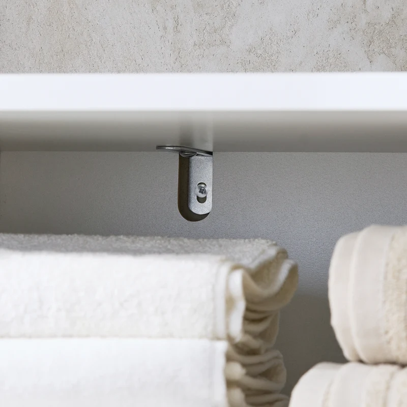 SoBuy BZR143-WN Meuble Bas de Salle de Bain avec Bac à Linge Amovible avec 3 Compartiments et 1 Panier à Linge