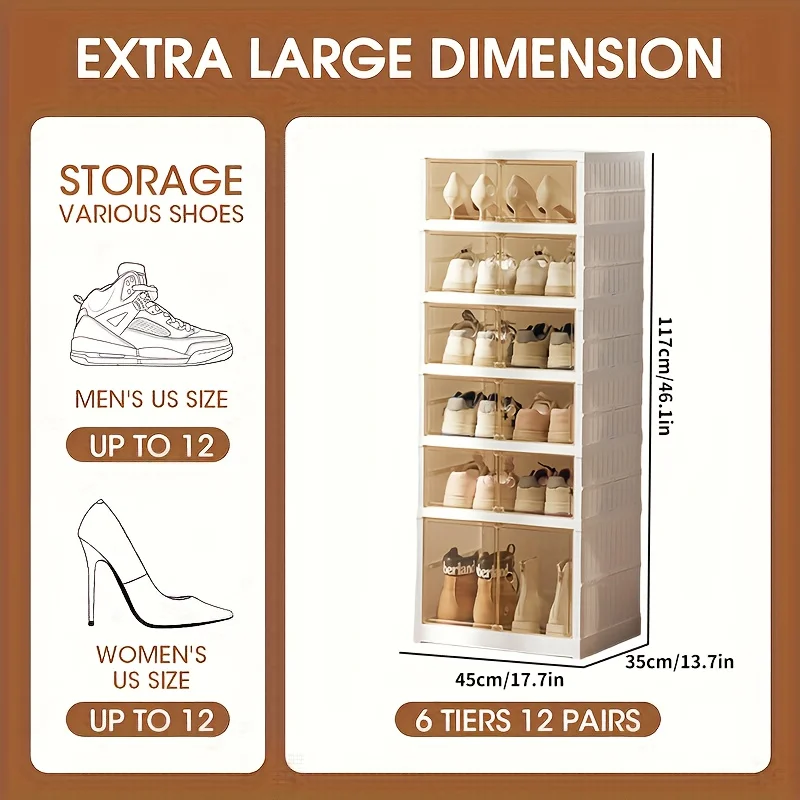 Boîte à chaussures compartimentée modulable