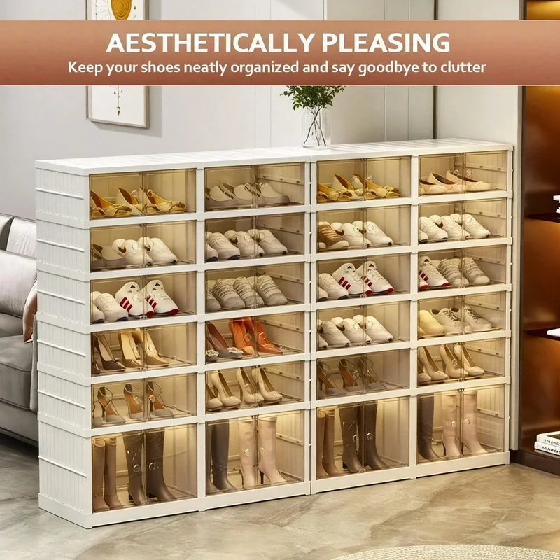 Boîte à chaussures compartimentée modulable