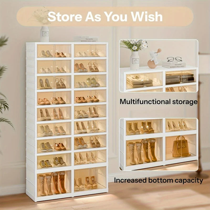 Boîte à chaussures compartimentée modulable