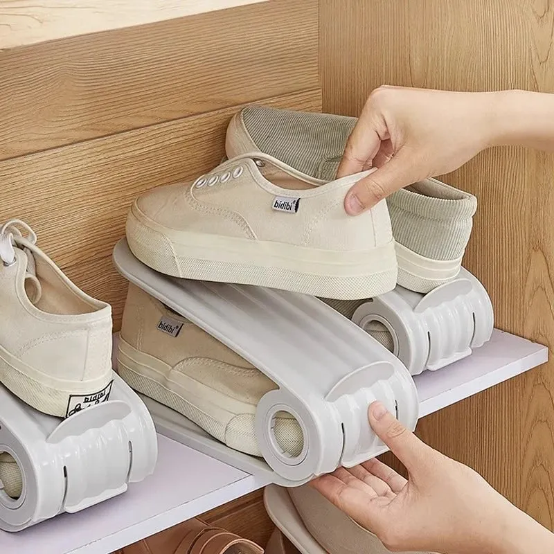 Range-chaussures extensible 2 niveaux