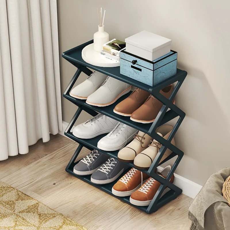 Étagère à chaussures pliante 4 niveaux 9 à 12 paires
