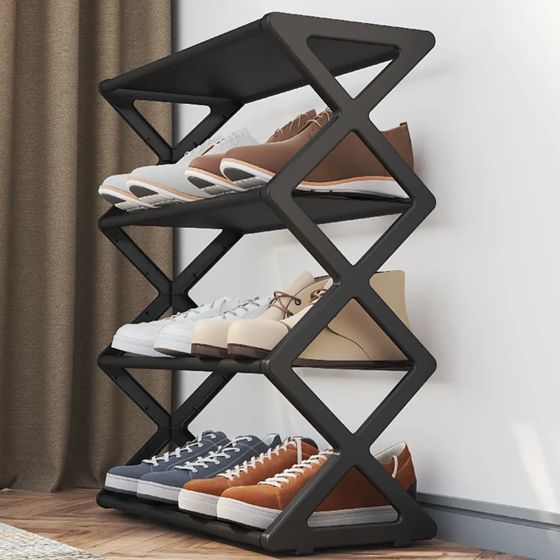 Étagère à chaussures pliante 4 niveaux 9 à 12 paires