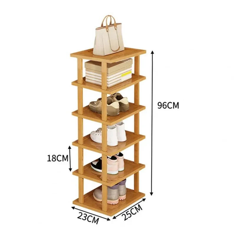 Étagère bambou 6 niveaux 96 x 25 x 23 cm