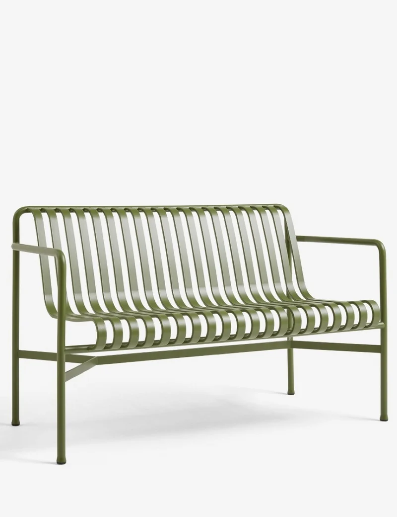 Palissade dining bench armrest