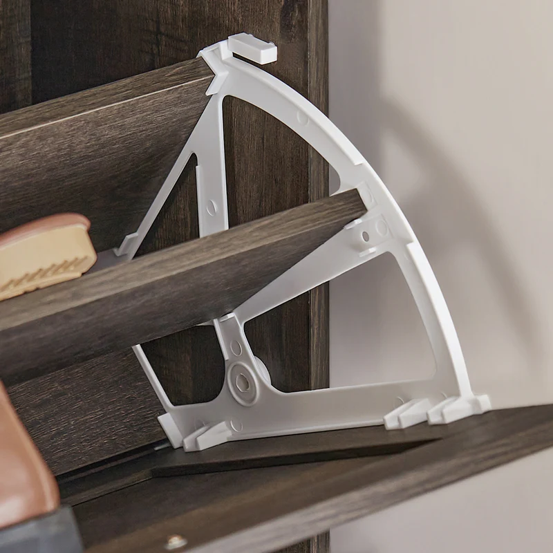 SoBuy FSR137-BR Meuble à Chaussures Armoire à Chaussures Commode à Chaussures avec 2 Abattants