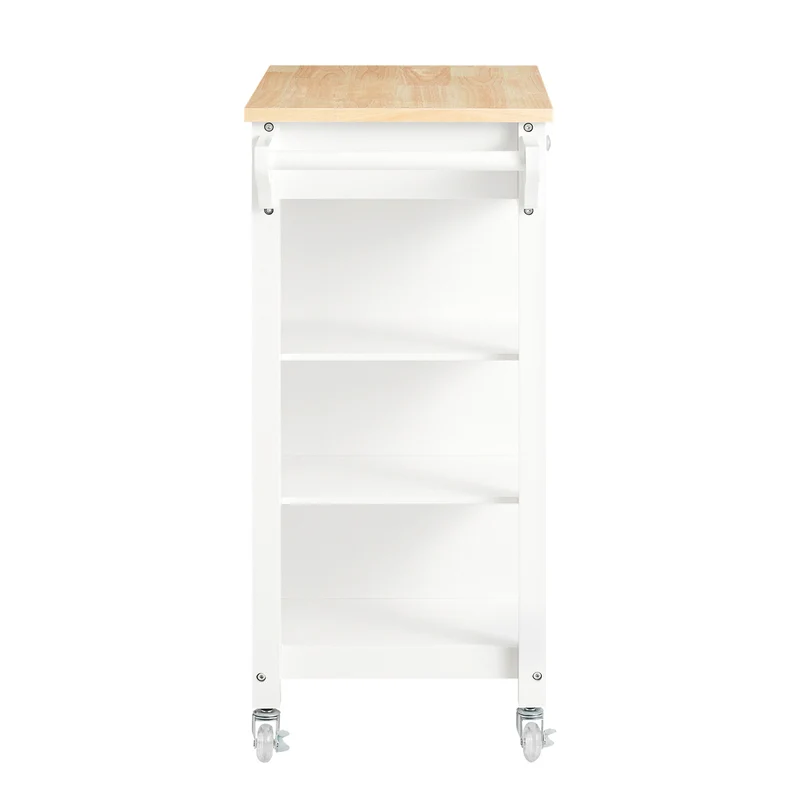SoBuy FKW46-II-WN Desserte roulante Chariot de Service Chariot de Cuisine Meuble de Rangement avec Aspect Grillagé