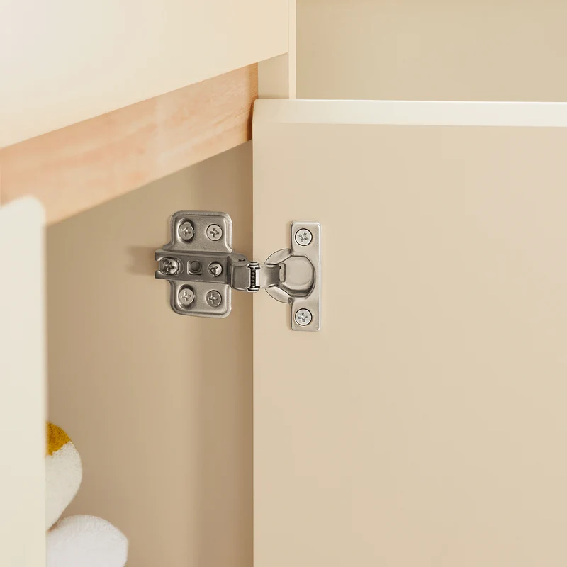 SoBuy BZR79-MI Meuble Bas de Salle de Bain avec Bac à Linge Amovible Armoire à Linge Commode Armoire Toilette avec Panier à Linge