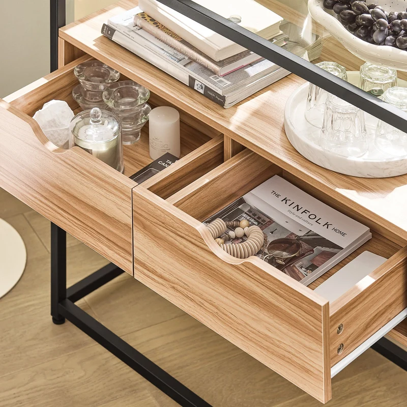 SoBuy FSB54-N Table Console, Table d’Entrée, Meuble d’Entrée, Bout de Canapé, Table Décorative, Buffet