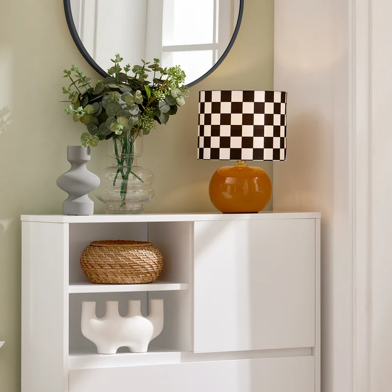 SoBuy FSR111-W Armoire à Chaussures 2 Abattants, 2 Compartiments Ouverts et 1 Porte pour Entrée Couloir, Blanc