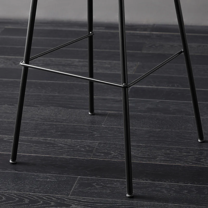 SoBuy FST90-Px2 Lot de 2 Tabourets de Bar Design Tabouret Haut de Bistrot avec Dossier et Repose-Pieds, Tabouret de Comptoir, Chaise de Bar