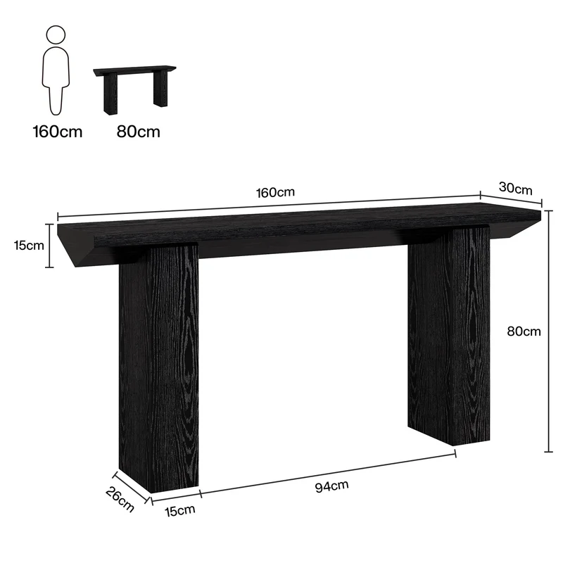 Tribesigns Table console pour l'entrée, Table de canapé en bois de ferme derrière le canapé