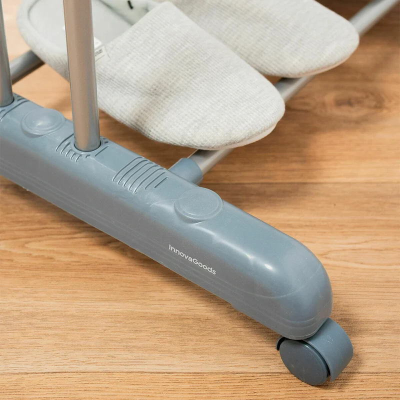 Pack Tendedero Plegable Vertical con Ruedas y Doblador de Ropa InnovaGoods