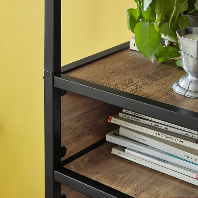 SoBuy STR06-N Étagère à livres avec compartiments ouverts Meuble de Rangement pour Salon Bureau Cuisine