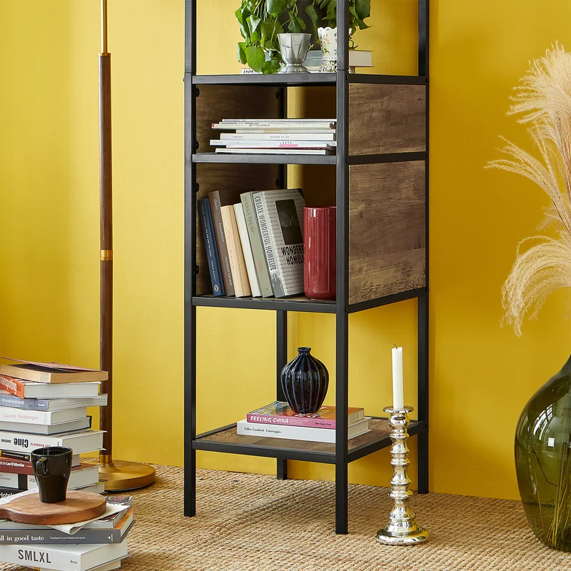 SoBuy STR06-N Étagère à livres avec compartiments ouverts Meuble de Rangement pour Salon Bureau Cuisine
