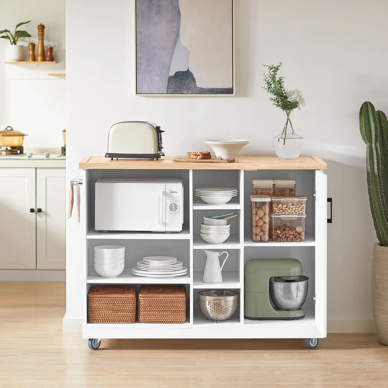 SoBuy FKW105-WN Desserte Roulante Chariot de Cuisine Chariot de Service