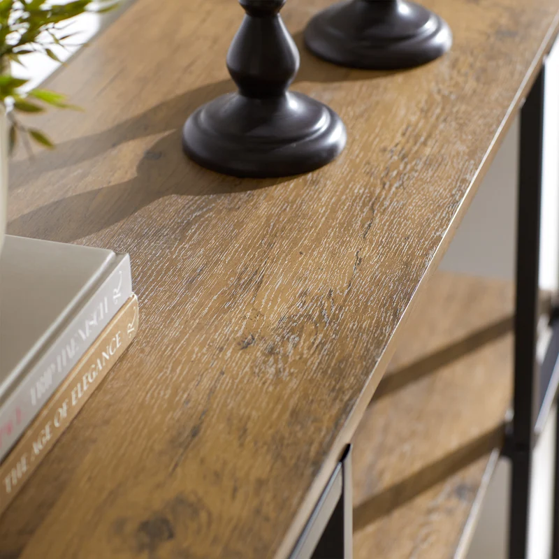 SoBuy FSB33-F Table Console Table d’entrée Buffet Bout de Canapé Table d'appoint avec 3 étagères de Rangement