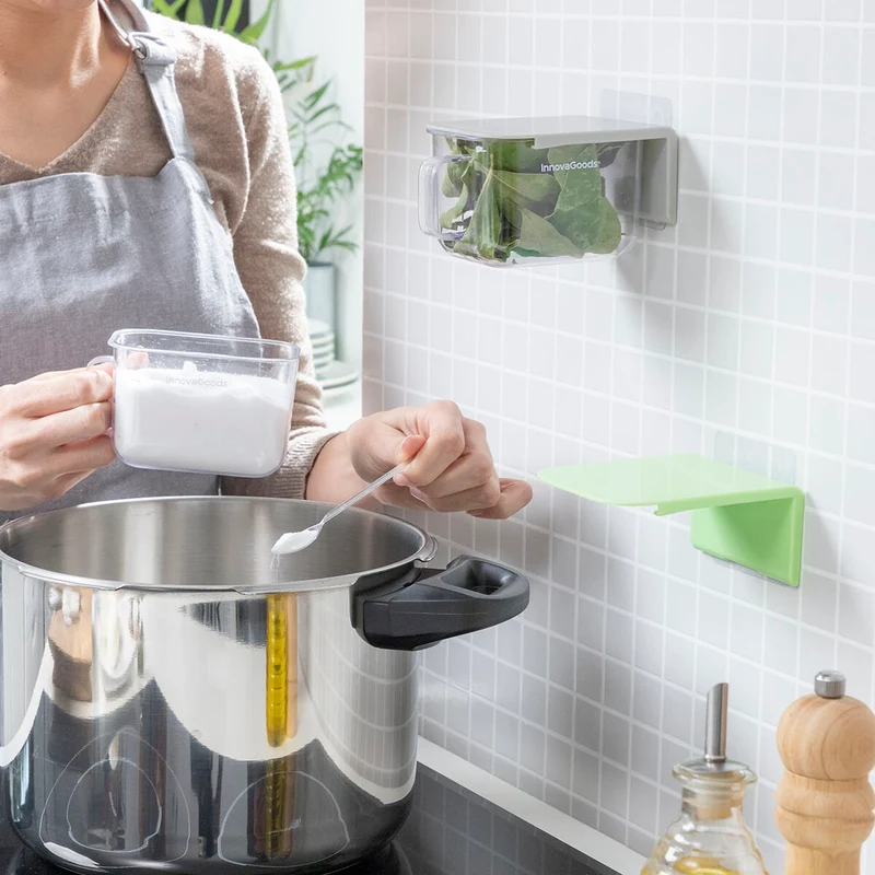 Recipientes de Cocina Adhesivos Extraíbles Handstore InnovaGoods 2 Unidades