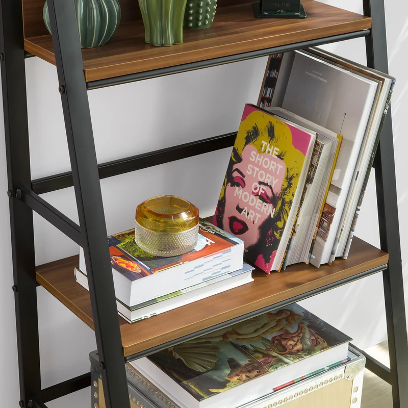 SoBuy STR01-N Bibliothèque Étagère échelle à 3 Niveaux pour Salon Bureau Cuisine Salle de Bain Meuble de Rangement