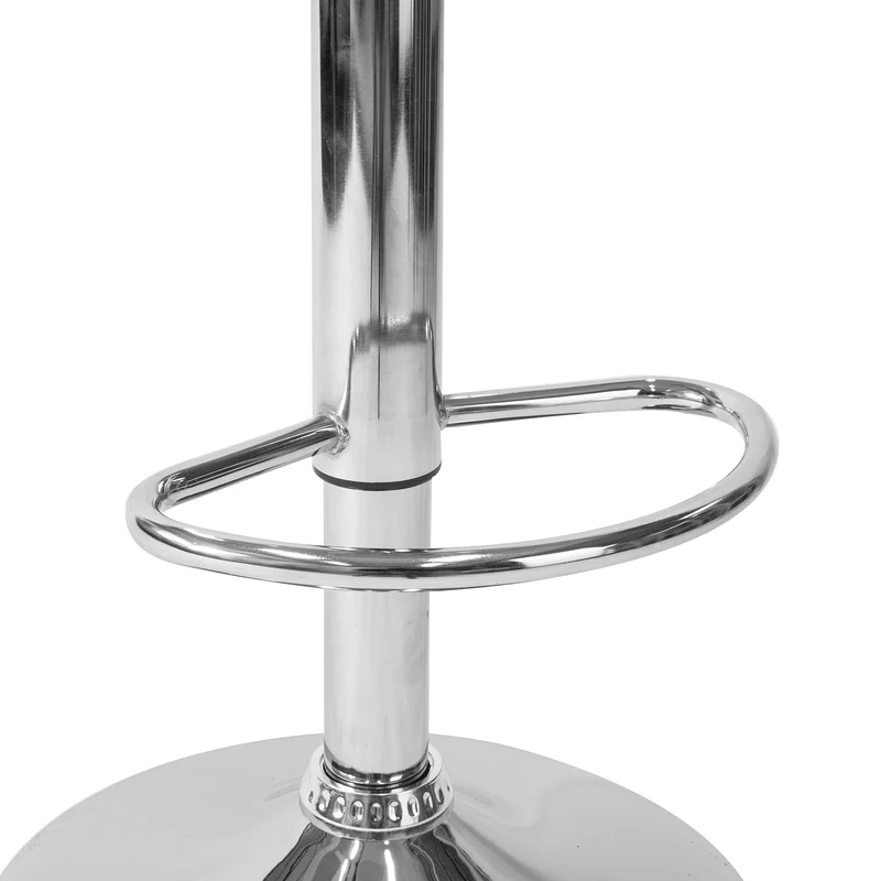 SoBuy FST75-GR Tabouret de Bar Design Chaise de Bar Cuisine Rotatif sur 360° Hauteur Réglable avec Repose-Pieds