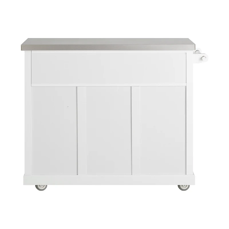 SoBuy FKW94-W Desserte de Cuisine Chariot de Service Meuble de Rangement à roulettes
