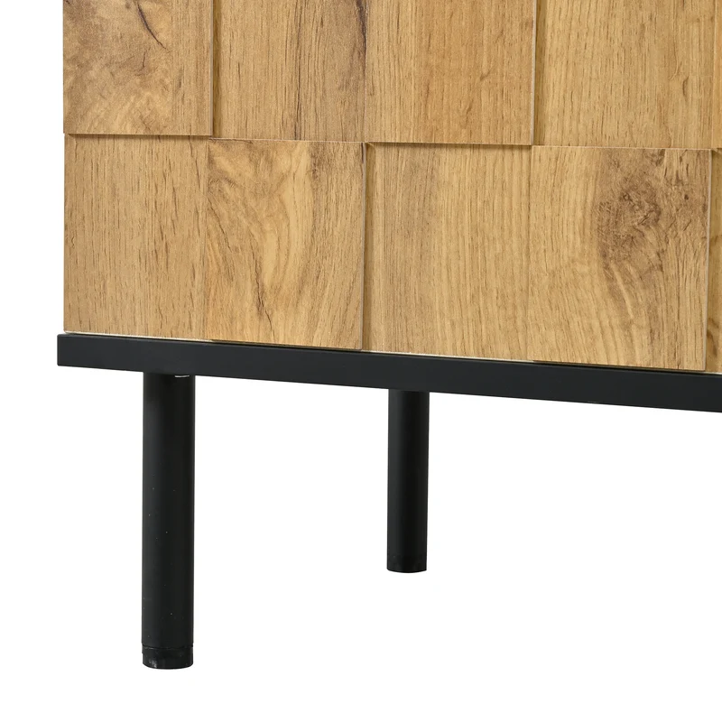 Meuble à chaussures effet bois design daimer 80x35x91,5 cm ADJUSTTABLE