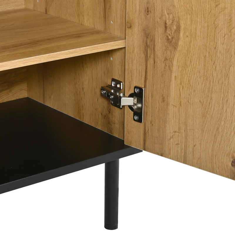 Meuble à chaussures effet bois design daimer 80x35x91,5 cm ADJUSTTABLE