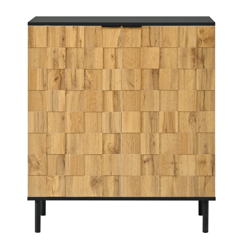 Meuble à chaussures effet bois design daimer 80x35x91,5 cm ADJUSTTABLE