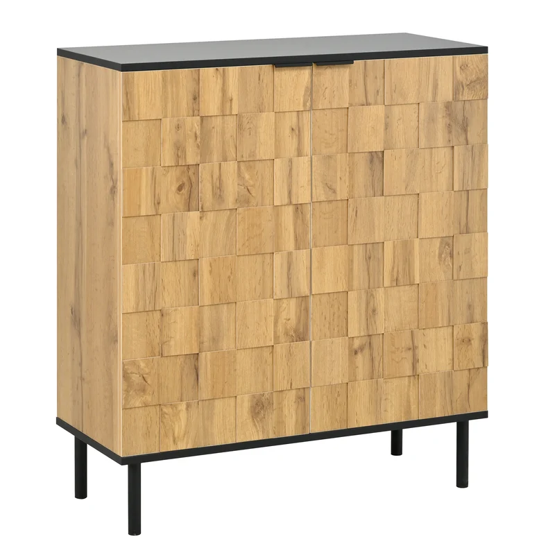 Meuble à chaussures effet bois design daimer 80x35x91,5 cm ADJUSTTABLE