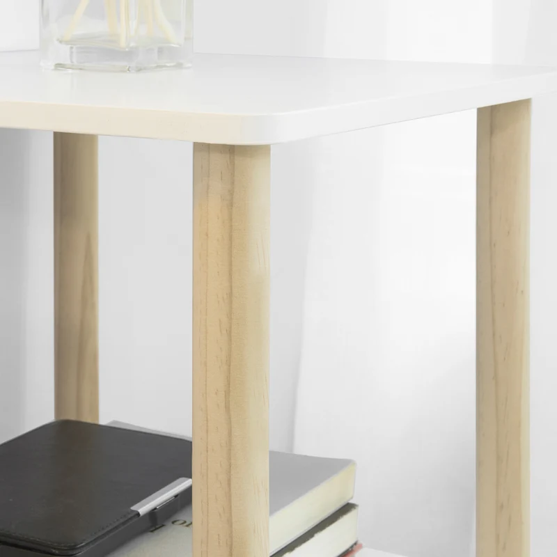 SoBuy STR02-K-WN Étagère de Rangement Bibliothèque Étagère avec 3 tablettes Étagère de Cuisine Étagère Polyvalente