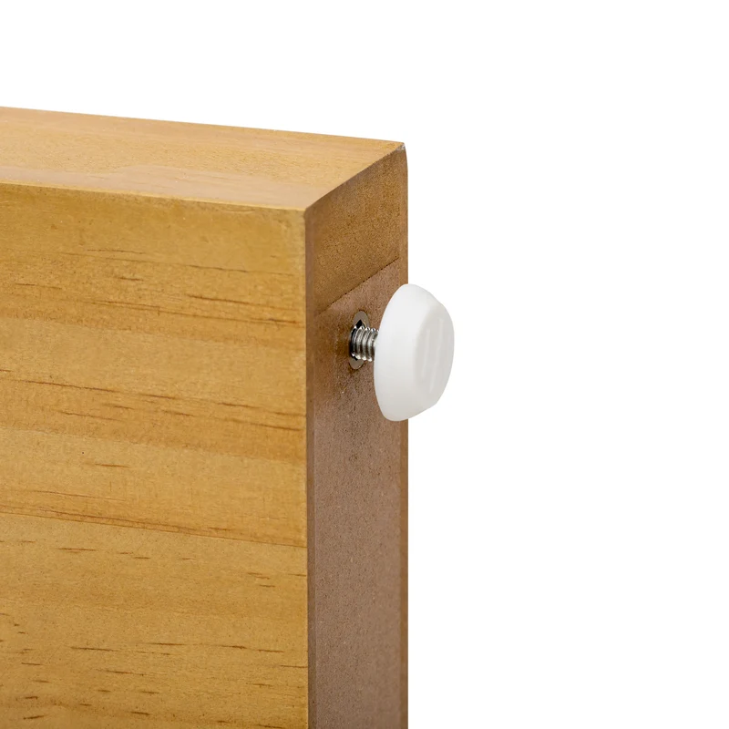 Console effet bois au design courbé et épuré avec 2 tiroirs 120x35,5cm CASCADEINFINIXX