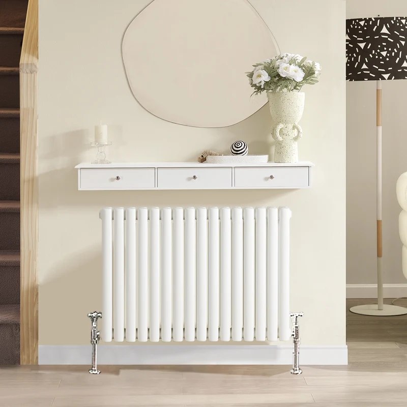 SoBuy FRG43-L-W Etagere Murale avec 3 Tiroirs - Étagère Flottante Moderne pour Entrée, Salon, Cuisine & Chambre - Blanc 94x15x10cm